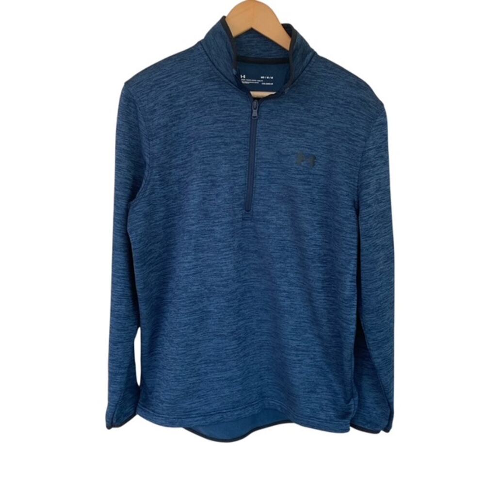 Under Armour Navy Blue 1/4 Zip Pullover - Medium